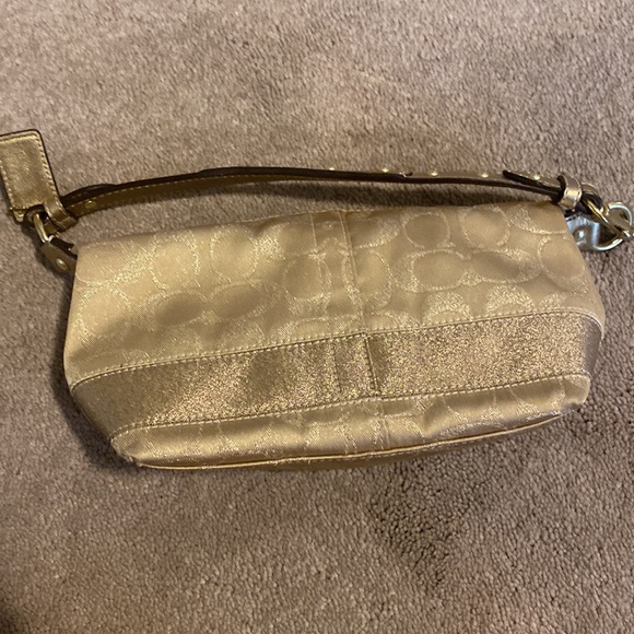 Smalll Gold Coach Handbag - Picture 4 of 7